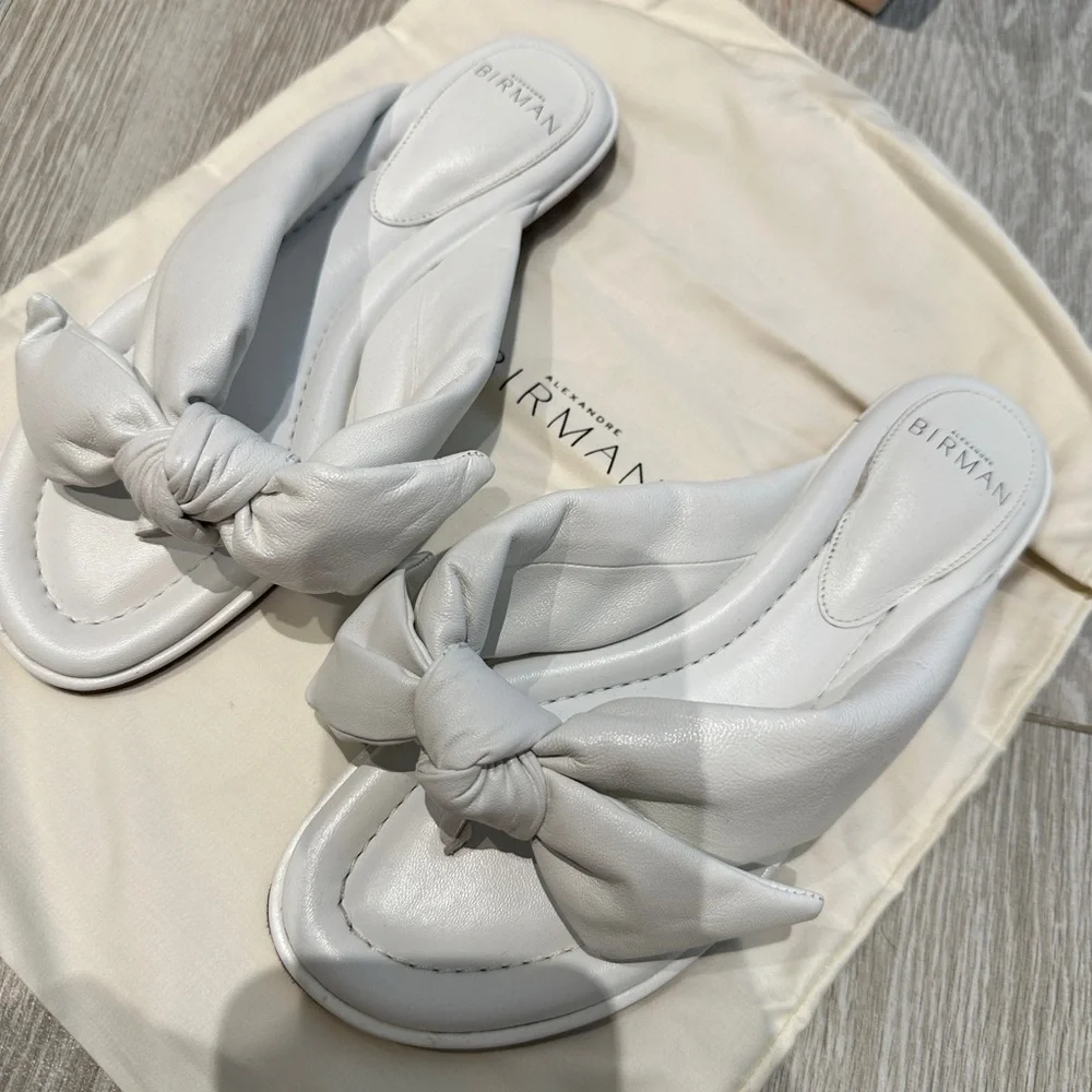 Alexandre Birman Soft Clarita Knotted Sandals - white - size 36 - Picture 4 of 6